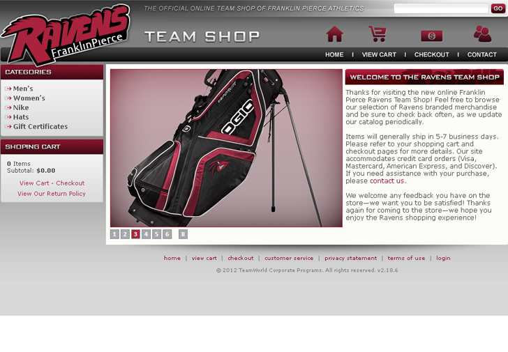 Franklin Pierce Athletics Partners with TeamWorld Corporate for Brand New Online Store