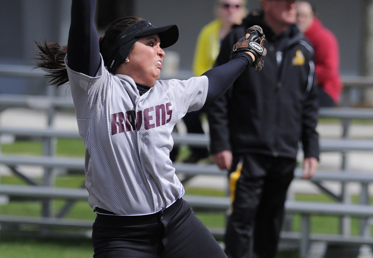 Softball Swept by Assumption in DH