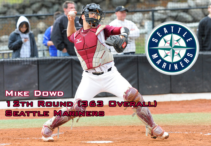 Mike Dowd Selected by Seattle Mariners in 12th Round of MLB First-Year Player Draft