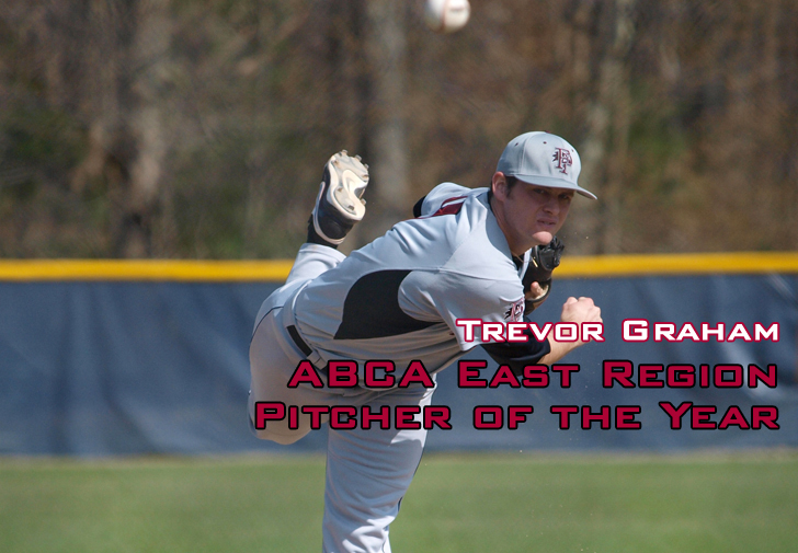 Graham Named ABCA East Region Pitcher of the Year, Baseball Puts Four on All-East Region Teams