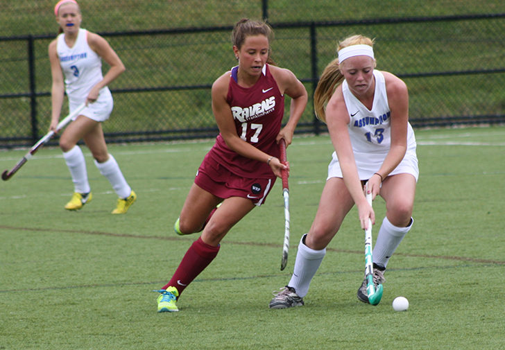Field Hockey Holds Own but Falls at No. 4 Stonehill, 3-1