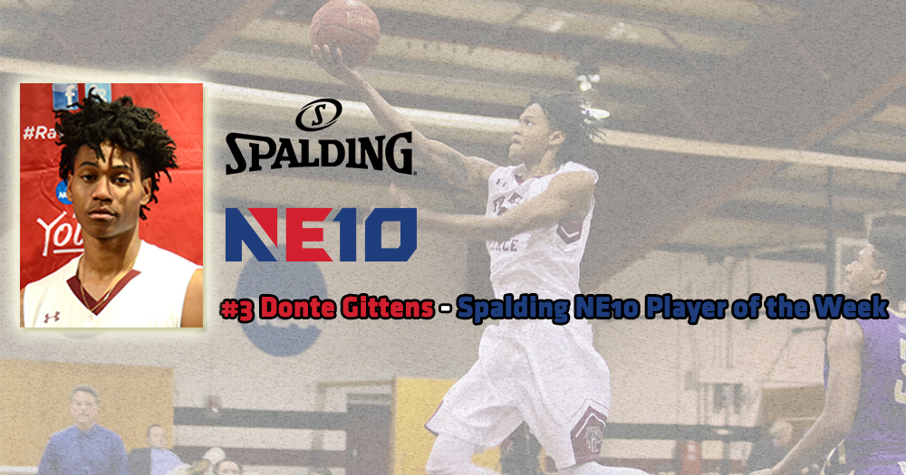 Efficient Week for Gittens Leads to First NE10 Weekly Award