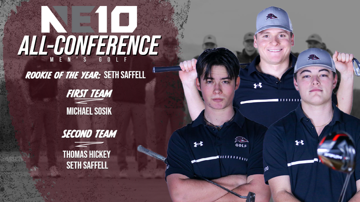 Saffell Snatches Rookie of the Year, Men's Golf Has Three Receive NE10 All-Conference Honors