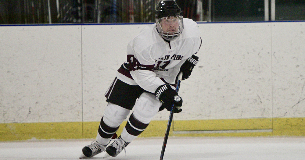 Men’s Ice Hockey Stunned Late in 3-2, Overtime Loss to Stonehill