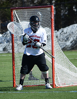 Denman's 22 Saves Not Enough in 15-10 Loss Against No. 3 Merrimack