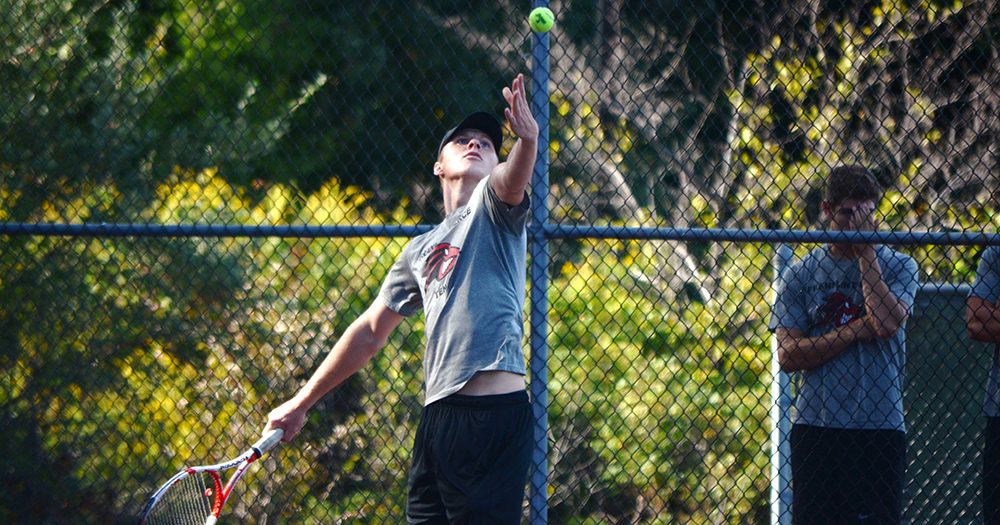 Men’s Tennis Blanked by Assumption, 9-0