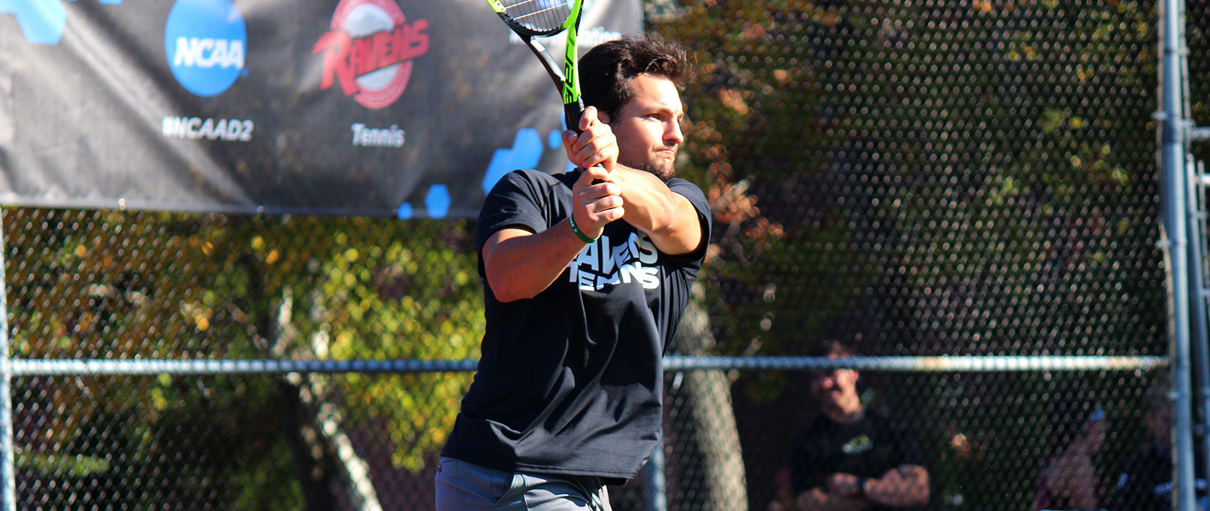 Men’s Tennis Stopped by Bentley, 5-1, in First Round of NE10 Championship