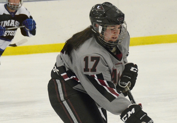 Sheils Three-Assist Day Enables Women’s Ice Hockey to Sweep Away SUNY Canton, 3-1