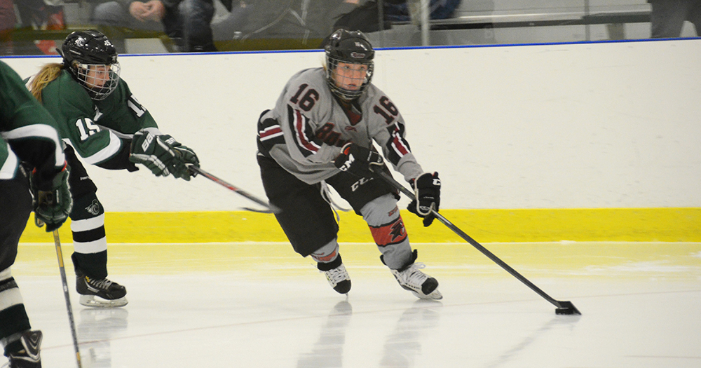 Baker Scores Pair as Women’s Ice Hockey Smothers Saint Michael’s, 3-0