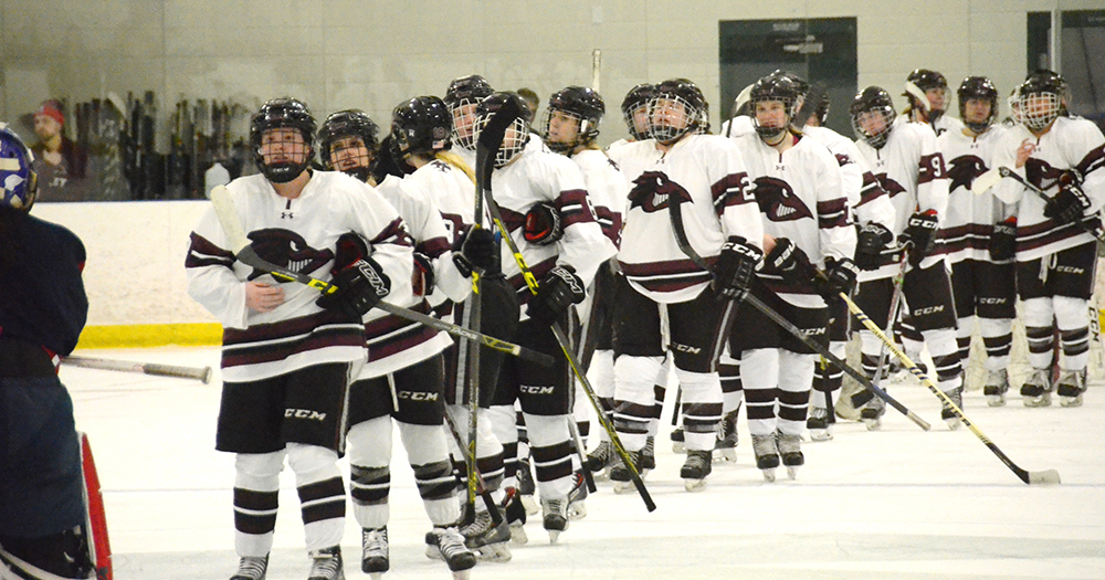 Women’s Ice Hockey Blanked by Holy Cross, 3-0, in NEHC Open Tournament Semifinal