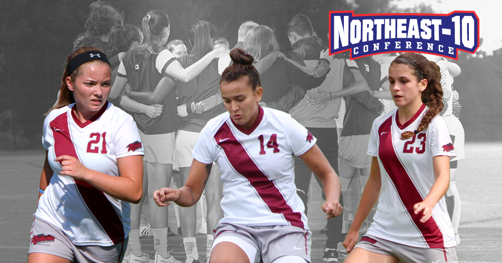 Women’s Soccer Has Three Honored by Northeast-10 Conference