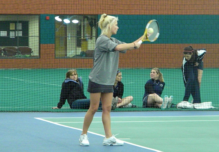 Women’s Tennis Clipped at Saint Anselm, 5-4