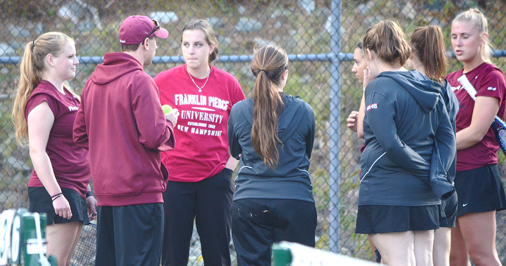 Women’s Tennis Downed at Stonehill, 9-0