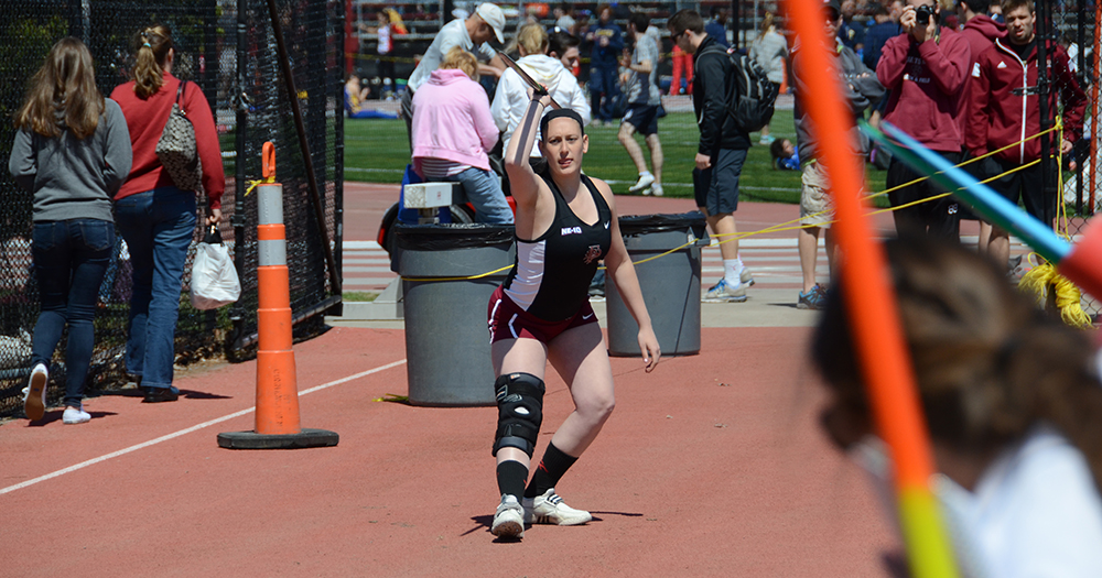 Women’s Track & Field Shines in Hammer Throw, Sits Third After First Day of Northeast-10 Championships