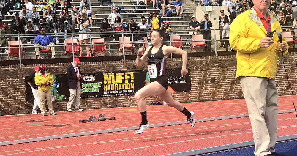 Women’s Track & Field’s Purves Named Northeast-10 Track Rookie of the Year