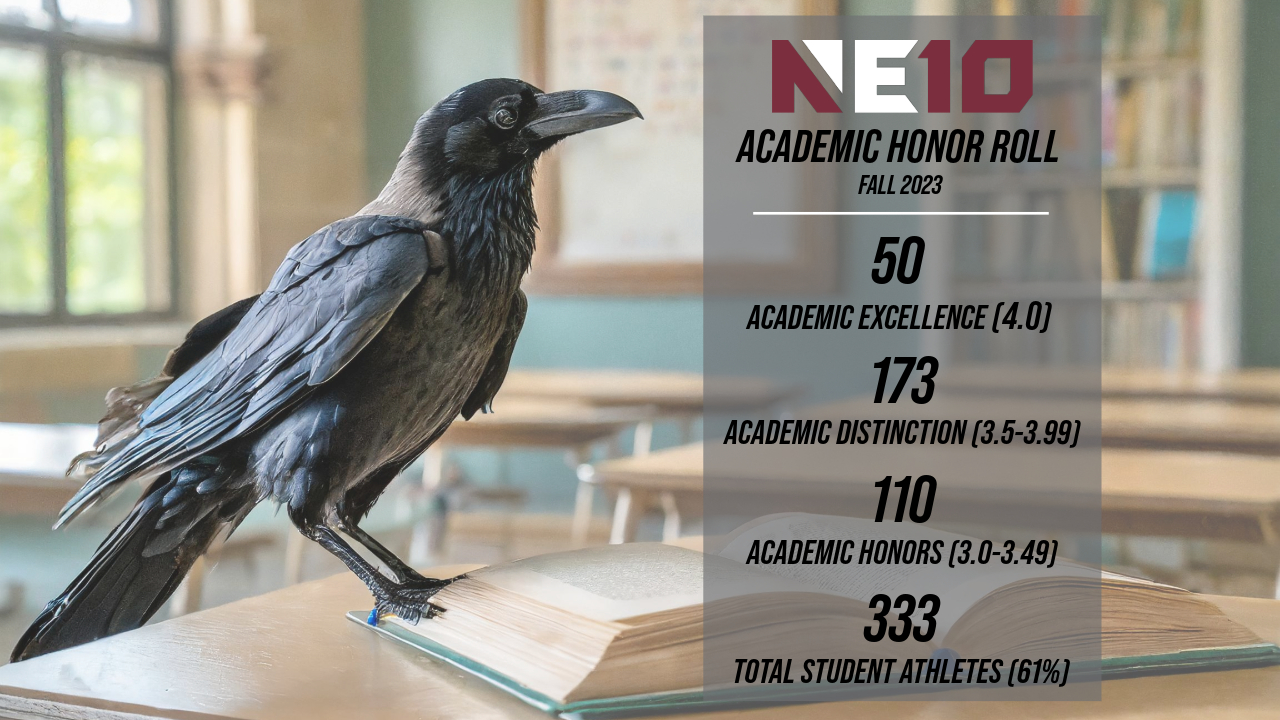 333 Ravens Recognized by Northeast-10 Conference for Academic Achievements