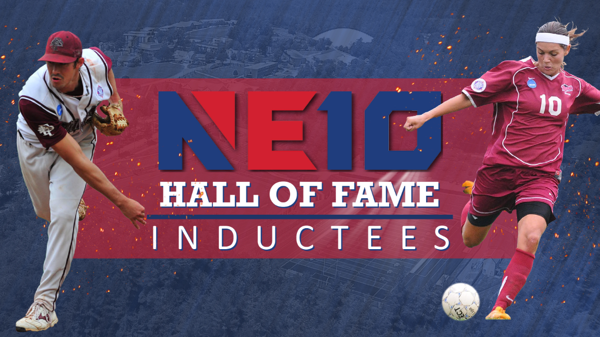 NE10 Hall of Fame inductees Mike Adams and Gabriela Demoner.