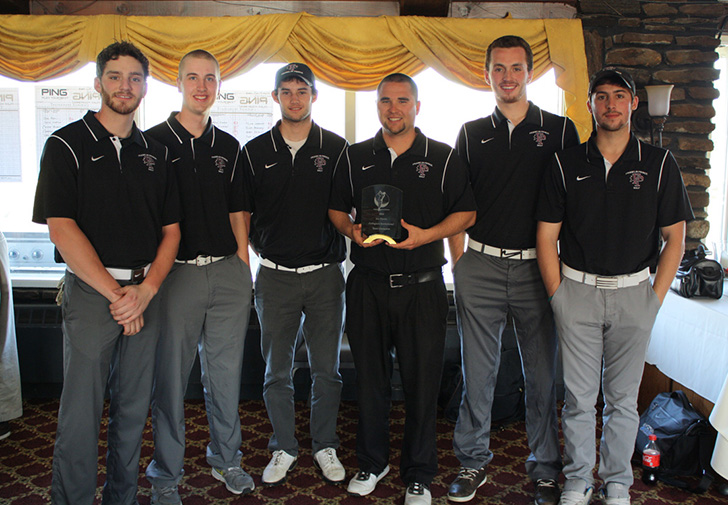 Men's Golf Caps 2013-14 Season with Exciting First-Place Finish at Plante Invitational