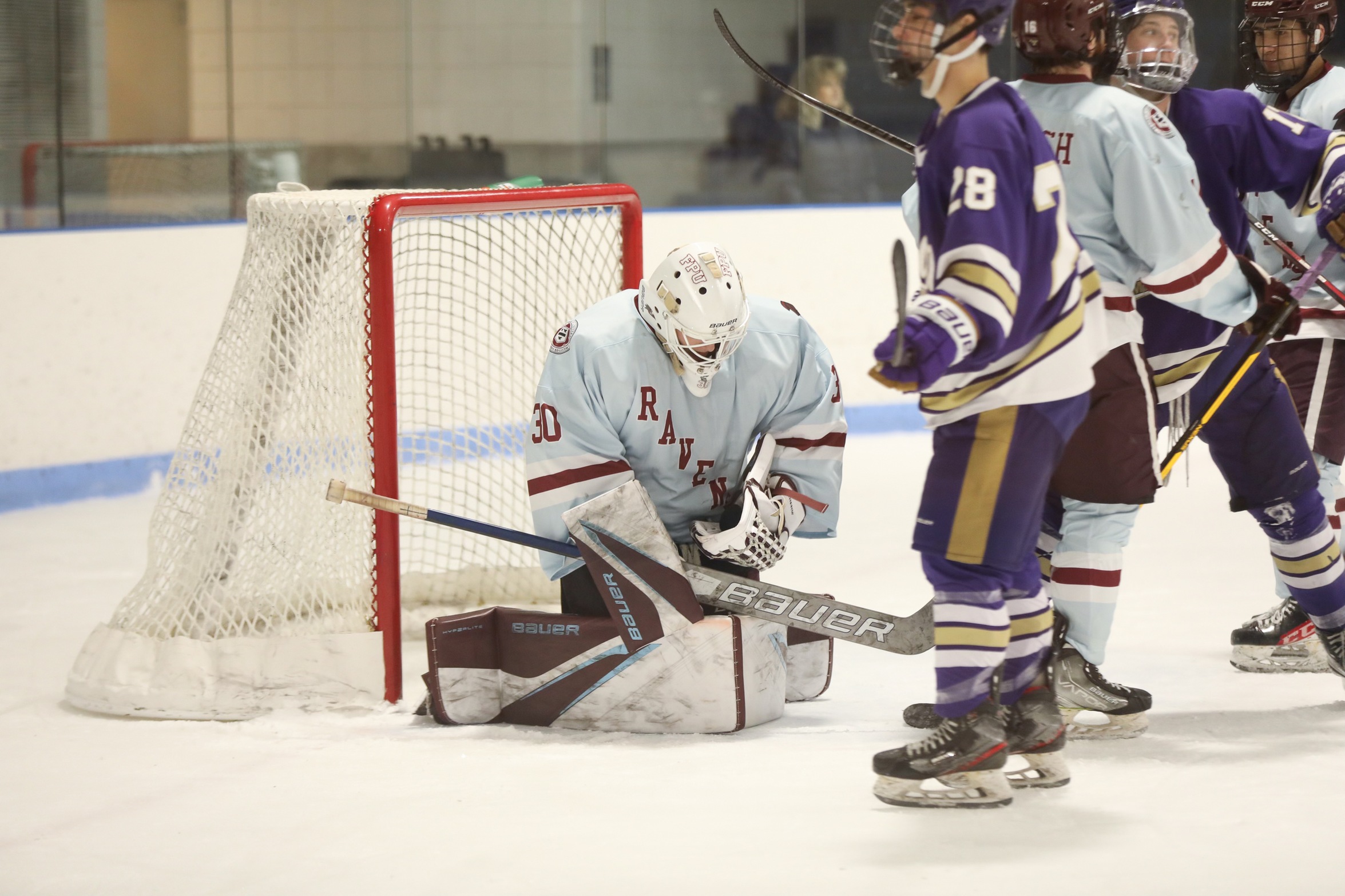 Men's Ice Hockey: Ravens Complete Come Back to Sweep Saint Michael's, 4-2.