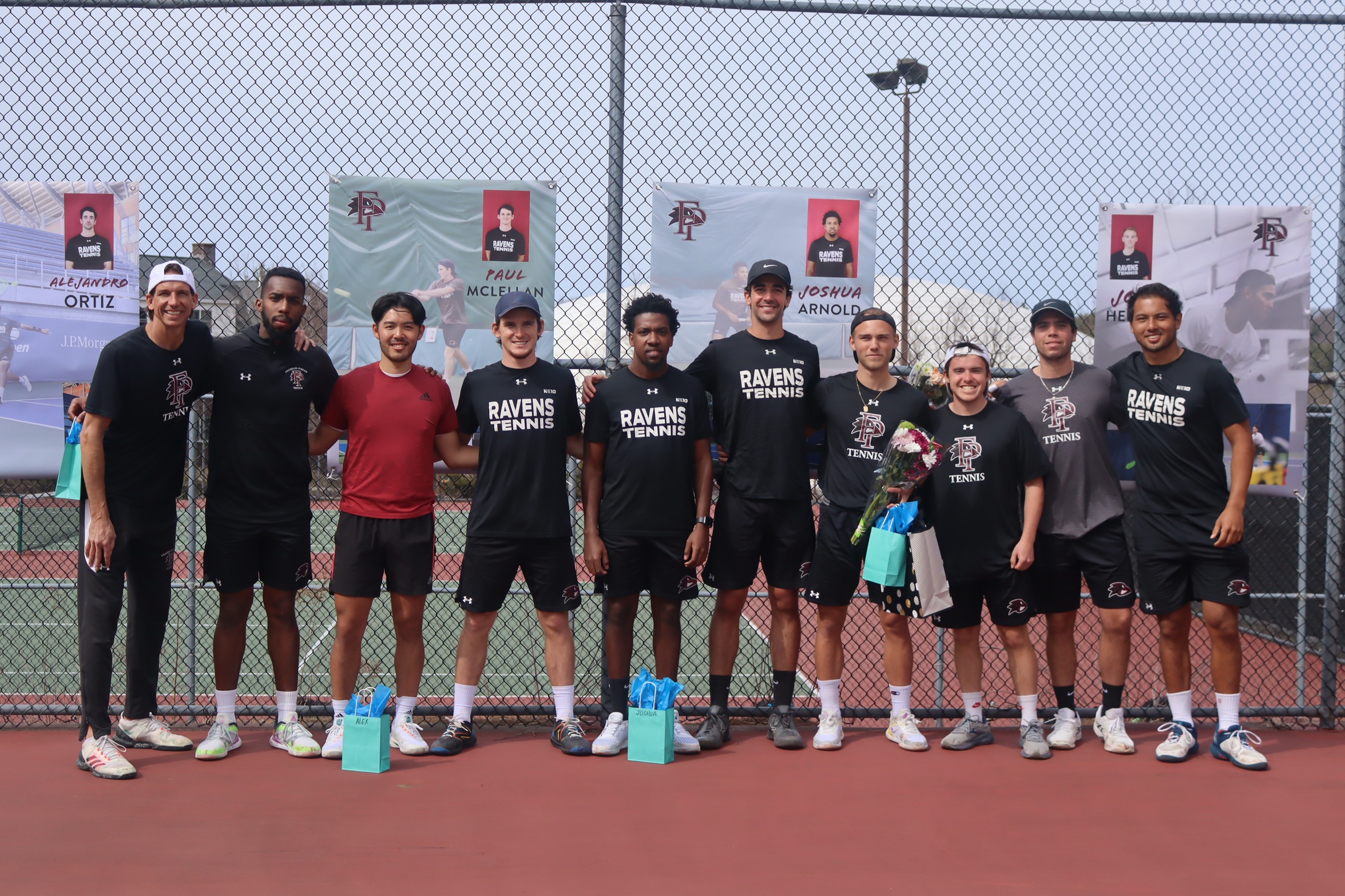 Men's Tennis Celebrates Senior Day, Earns First Win of Spring over Assumption, 6-1