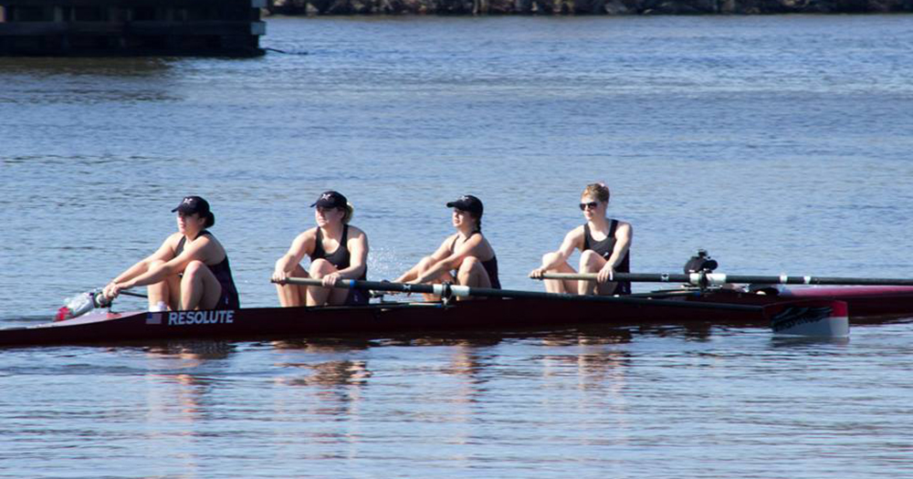 Varsity Four Splits at Northeast-10 Challenge; Women's Rowing Downs Assumption, Falls to Merrimack