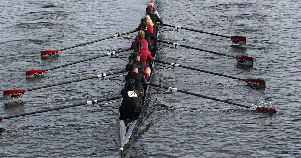 Rowing’s Varsity Fours Have Strong Showing at Saratoga; Freshmen Continue to Impress