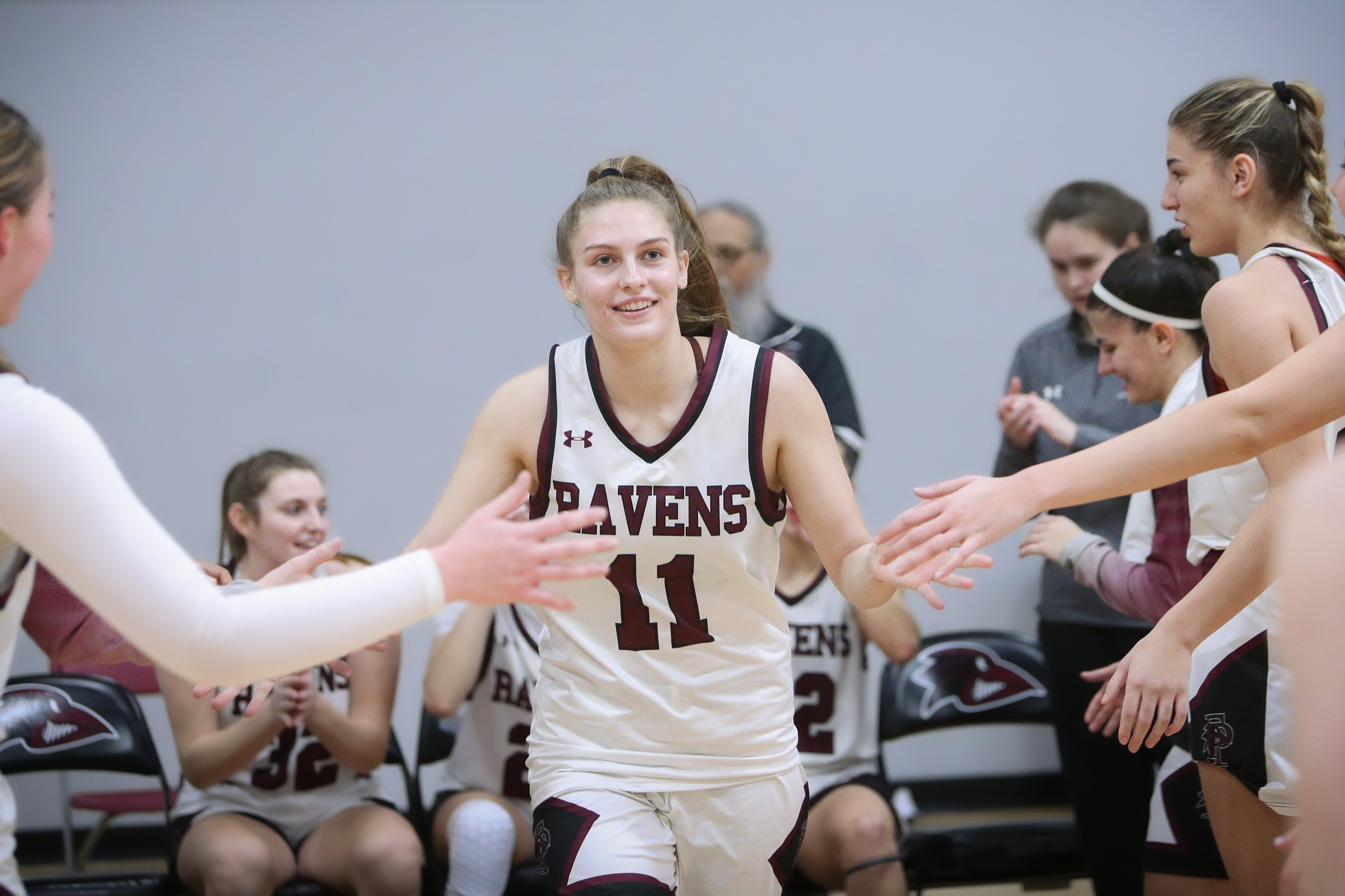 Women's Basketball Upsets No.5 New Haven in First Round of NE10 Championship, 57-49