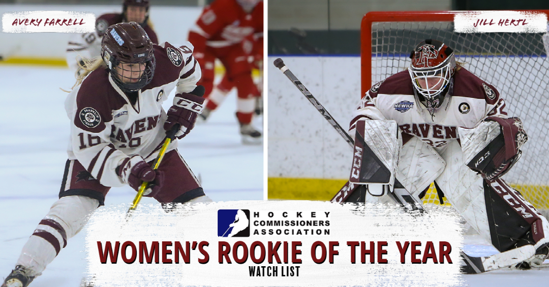 Farrell, Hertl Both Featured In HCA National Women's Rookie of the Year Watch List