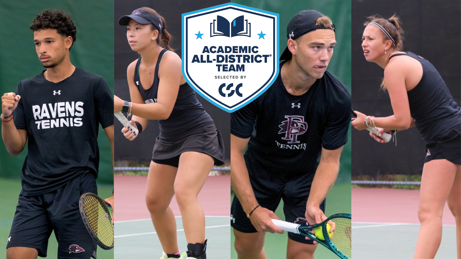 Four Tennis Players Named to CSC Academic All-District Team  